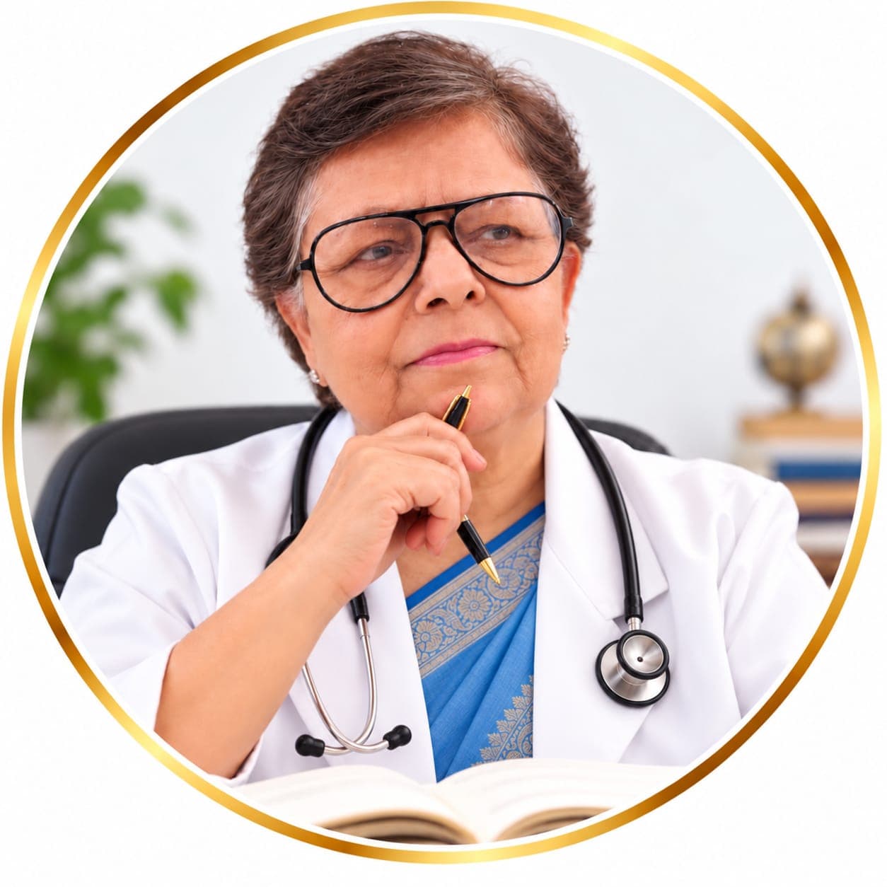 Dr. Renu Paul at her clinic in Kanpur